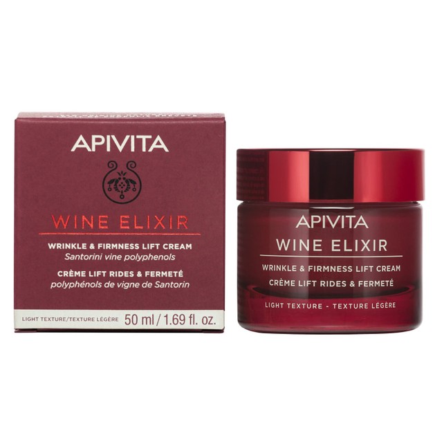 Apivita Wine Elixir Wrinkle & Firmness Lift Light Day Cream 50ml Apivita Wine Elixir Wrinkle & Firmness Lift Light Day Cream 50ml