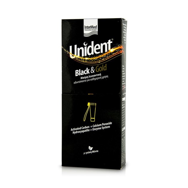 Intermed Unident Black & Gold Toothpaste 100ml Intermed Unident Black & Gold Toothpaste 100ml