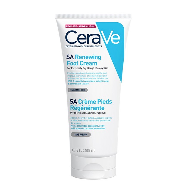 CeraVe SA Renewing Foot Cream Αναπλαστική Κρέμα Ποδιών για Πολύ Ξηρό, Τραχύ, Σκασμένο Δέρμα 88ml CeraVe SA Renewing Foot Cream Αναπλαστική Κρέμα Ποδιών για Πολύ Ξηρό, Τραχύ, Σκασμένο Δέρμα 88ml