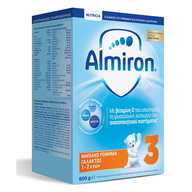 Nutricia Almiron 3 Νηπιακό Ρόφημα Γάλακτος 1-2 Ετών 600gr Nutricia Almiron 3 Νηπιακό Ρόφημα Γάλακτος 1-2 Ετών 600gr