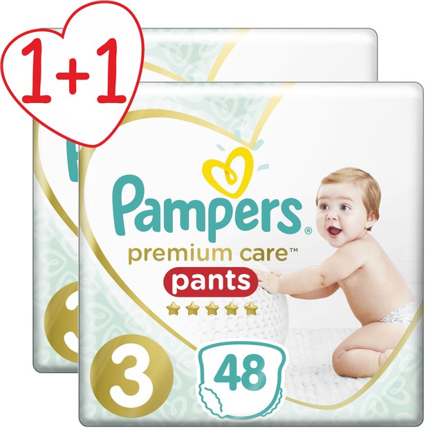 Pampers Πακέτο Προσφοράς Premium Care Pants Jumbo Pack No3 (6-11kg) 2x48 πάνες 1+1 Δώρο Pampers Πακέτο Προσφοράς Premium Care Pants Jumbo Pack No3 (6-11kg) 2x48 πάνες 1+1 Δώρο