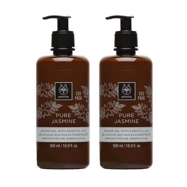 Apivita Πακέτο Προσφοράς Pure Jasmine Shower Gel With Essential Oils Ενυδατικό Αφρόλουτρο με Αιθέρια Έλαια 2x500ml 1+1 Δώρο Apivita Πακέτο Προσφοράς Pure Jasmine Shower Gel With Essential Oils Ενυδατικό Αφρόλουτρο με Αιθέρια Έλαια 2x500ml 1+1 Δώρο