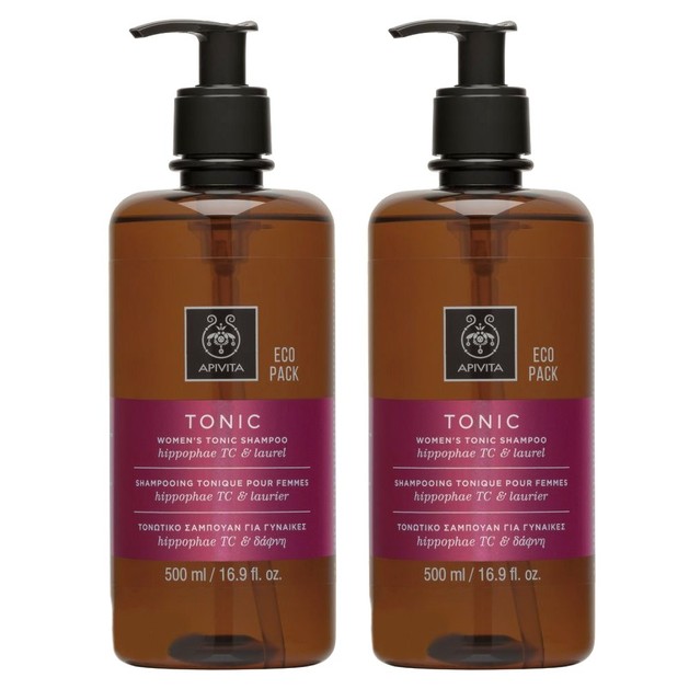 Apivita Πακέτο Προσφοράς Women\'s Tonic Shampoo Hippophae Tc & Laurel Σαμπουάν για Γυναίκες Κατά της Τριχόπτωσης 2x500ml 1+1 Δώρο Apivita Πακέτο Προσφοράς Women\'s Tonic Shampoo Hippophae Tc & Laurel Σαμπουάν για Γυναίκες Κατά της Τριχόπτωσης 2x500ml 1+1 Δώρο