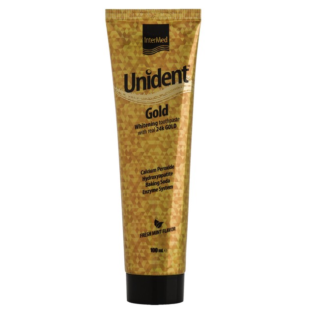 Intermed Unident Gold Λευκαντική Οδοντόπαστα με Αληθινό Χρυσό 100ml Intermed Unident Gold Λευκαντική Οδοντόπαστα με Αληθινό Χρυσό 100ml