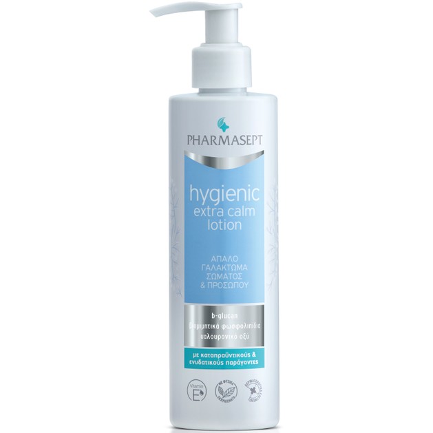Pharmasept Hygienic Extra Calm Lotion Απαλό Γαλάκτωμα Σώματος & Προσώπου με Καταπραϋντικούς Ενυδατικούς Παράγοντες 250ml Pharmasept Hygienic Extra Calm Lotion Απαλό Γαλάκτωμα Σώματος & Προσώπου με Καταπραϋντικούς Ενυδατικούς Παράγοντες 250ml