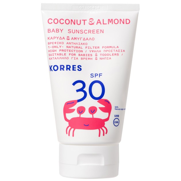 Korres Coconut & Almond Baby Sunscreen Emulsion Spf30 Βρεφικό Αντηλιακό Γαλάκτωμα με Ένα Μόνο Φυσικό Φίλτρο 100ml Korres Coconut & Almond Baby Sunscreen Emulsion Spf30 Βρεφικό Αντηλιακό Γαλάκτωμα με Ένα Μόνο Φυσικό Φίλτρο 100ml