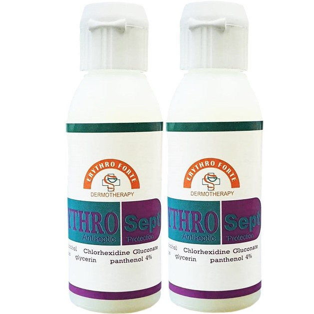 Erythro Forte Set ErythroSept Antiseptic Protection 2x60ml Erythro Forte Set ErythroSept Antiseptic Protection 2x60ml