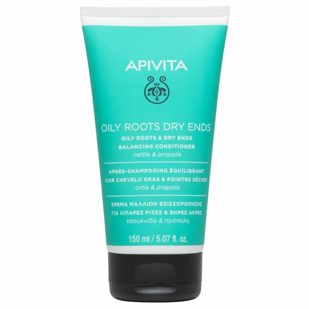 Apivita Oily Roots Dry Ends Balancing Conditioner Κρέμα Μαλλιών με Τσουκνίδα & Πρόπολη 150ml Apivita Oily Roots Dry Ends Balancing Conditioner Κρέμα Μαλλιών με Τσουκνίδα & Πρόπολη 150ml
