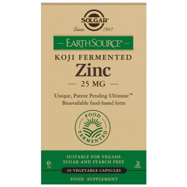Solgar Earth Source Koji Zinc 25mg Food Supplement 30Vegcaps Solgar Earth Source Koji Zinc 25mg Food Supplement 30Vegcaps
