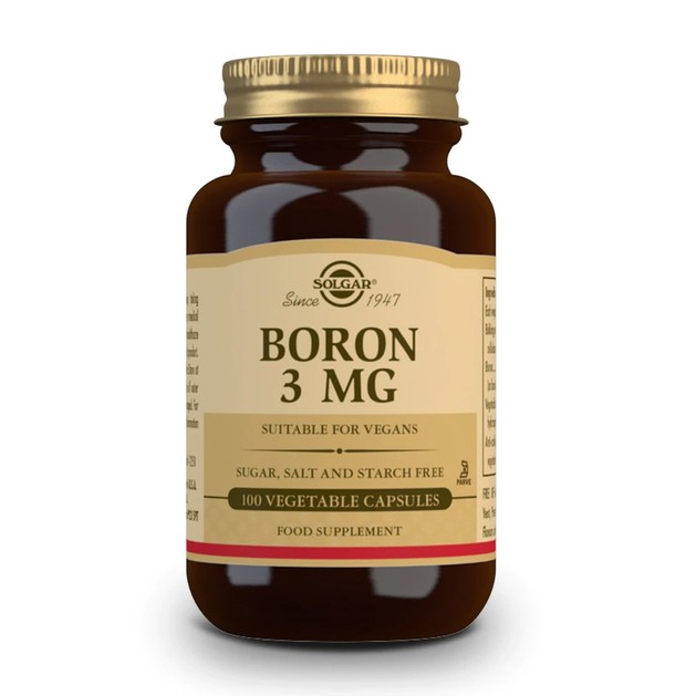 Solgar Boron 3mg 100Vegtabs Solgar Boron 3mg 100Vegtabs