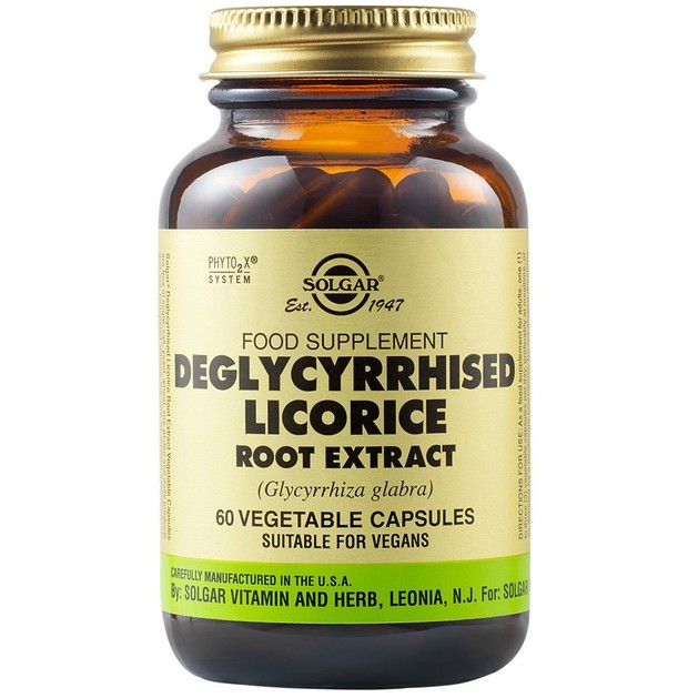 Solgar Deglycyrrhised Licorise Root Extract 60 veg.tabs Solgar Deglycyrrhised Licorise Root Extract 60 veg.tabs