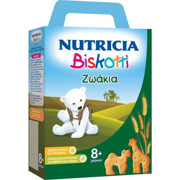 Nutricia Biskotti Ζωάκια Βρεφικά Μπισκότα από τον 8ο Μήνα 180gr Nutricia Biskotti Ζωάκια Βρεφικά Μπισκότα από τον 8ο Μήνα 180gr