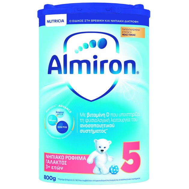 Nutricia Almiron 5 Νηπιακό Ρόφημα Γάλακτος από 3 Ετών 800gr Nutricia Almiron 5 Νηπιακό Ρόφημα Γάλακτος από 3 Ετών 800gr