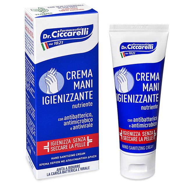 Dottor Ciccarelli Hand Sanitizing Cream Κρέμα Χεριών με Απολυμαντική Δράση 75ml Dottor Ciccarelli Hand Sanitizing Cream Κρέμα Χεριών με Απολυμαντική Δράση 75ml