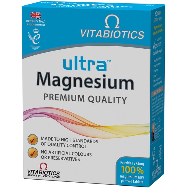 Vitabiotics Ultra Magnesium 375mg Premium Quality 60tabs Vitabiotics Ultra Magnesium 375mg Premium Quality 60tabs