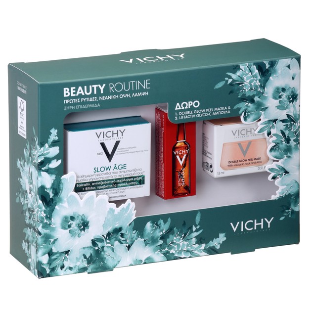 Vichy Promo Beauty Routine Slow Age Cream Spf30, 50ml & Δώρο Liftactiv Glyco-C Night Peel 2ml, Masque Peel Double Eclat 15ml Vichy Promo Beauty Routine Slow Age Cream Spf30, 50ml & Δώρο Liftactiv Glyco-C Night Peel 2ml, Masque Peel Double Eclat 15ml