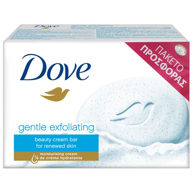 Dove Πακέτο Προσφοράς Gentle Exfoliating Soap 4x90g Dove Πακέτο Προσφοράς Gentle Exfoliating Soap 4x90g