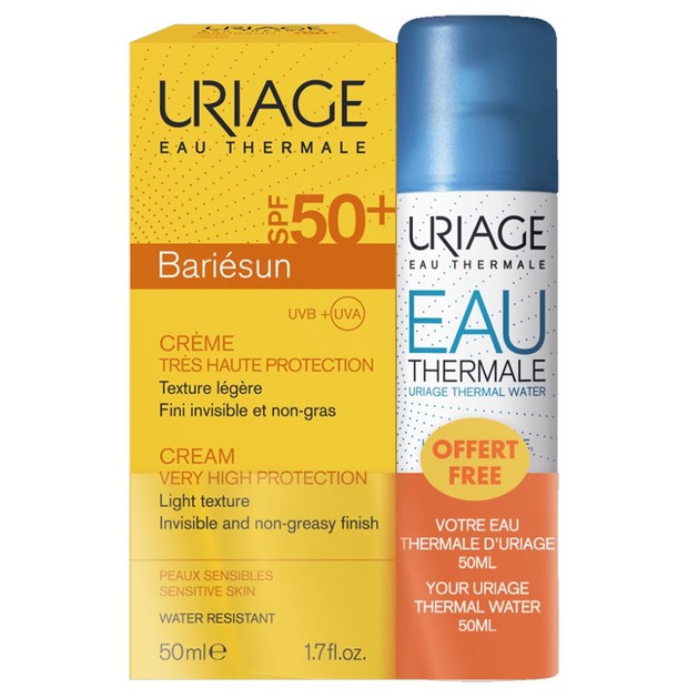 Uriage Πακέτο Προσφοράς Uriage Bariesun Cream Spf50+, 50ml & Δώρο Eau Thermal Water 50ml Uriage Πακέτο Προσφοράς Uriage Bariesun Cream Spf50+, 50ml & Δώρο Eau Thermal Water 50ml