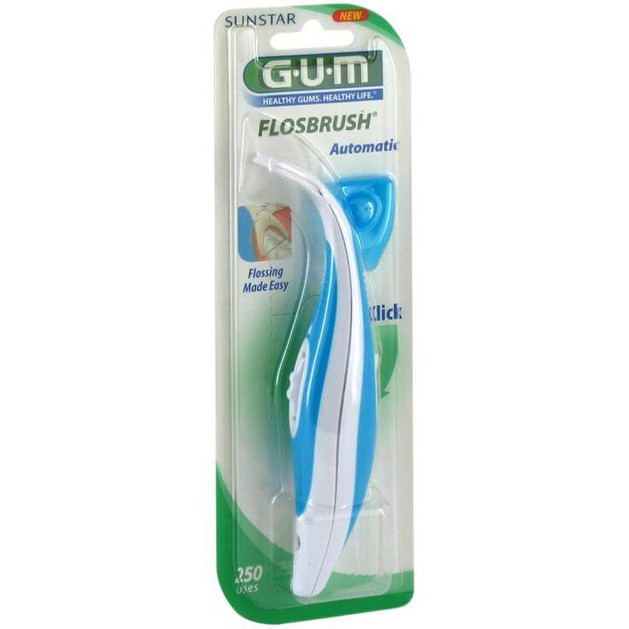 Gum Flosbrush Automatic Κερωμένο Οδοντικό Νήμα 250 Χρήσεις (847) Γαλάζιο, 1 Τεμάχιο Gum Flosbrush Automatic Κερωμένο Οδοντικό Νήμα 250 Χρήσεις (847) Γαλάζιο, 1 Τεμάχιο