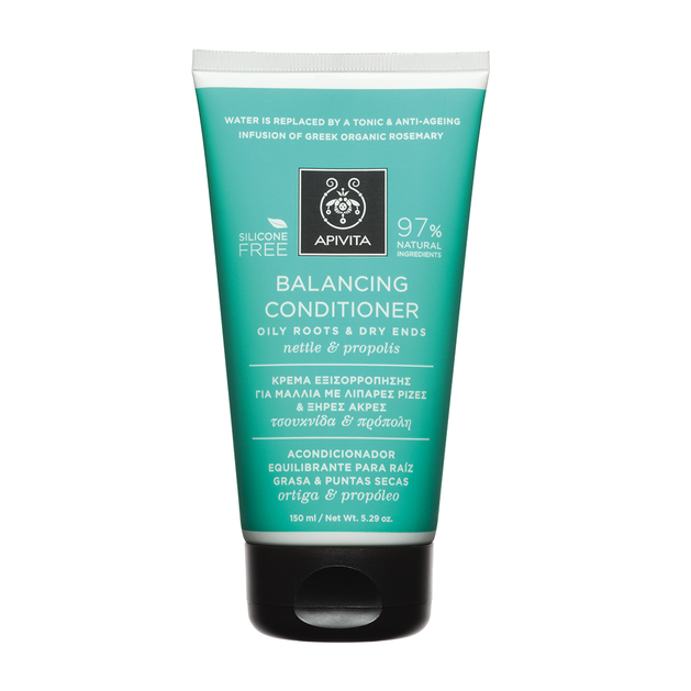 Apivita Oily Roots Dry Ends Balancing Conditioner Κρέμα Μαλλιών με Τσουκνίδα & Πρόπολη 150ml Apivita Oily Roots Dry Ends Balancing Conditioner Κρέμα Μαλλιών με Τσουκνίδα & Πρόπολη 150ml