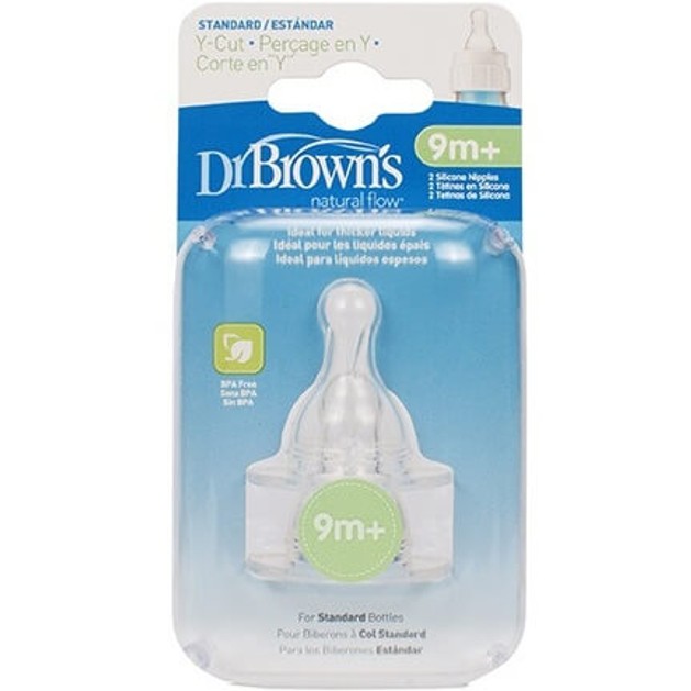 Dr. Brown\'s Natural Flow Κοπή Σχήματος Y Θηλές Σιλικόνης Για Στενό Μπουκάλι 9m+,312-GB Dr. Brown\'s Natural Flow Κοπή Σχήματος Y Θηλές Σιλικόνης Για Στενό Μπουκάλι 9m+,312-GB
