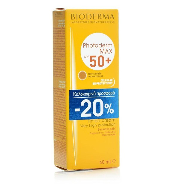 Bioderma Photoderm Max Creme Teinte Doree Spf50+, 40ml Bioderma Photoderm Max Creme Teinte Doree Spf50+, 40ml