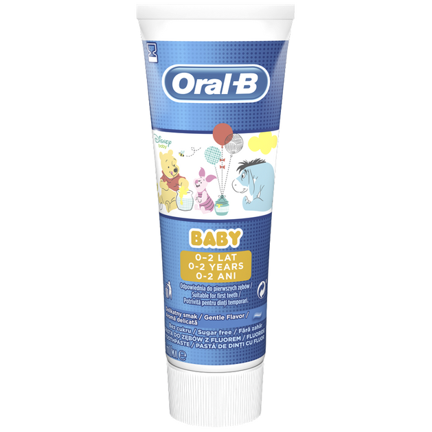 Oral-B Baby Toothpaste Οδοντόκρεμα Κατάλληλη για την Πρώτη Οδοντοφυία, 0-2 Ετών 75ml Oral-B Baby Toothpaste Οδοντόκρεμα Κατάλληλη για την Πρώτη Οδοντοφυία, 0-2 Ετών 75ml