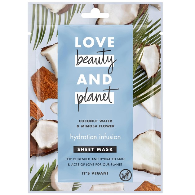 Love Beauty & Planet Face Sheet Mask Coconut 21ml Love Beauty & Planet Face Sheet Mask Coconut 21ml