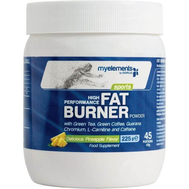 MyElements Sports High Performance Fat Burner Powder Ειδική Φόρμουλα για την Ενέργεια & τον Έλεγχο Βάρους με Γεύση Ανανά 225gr MyElements Sports High Performance Fat Burner Powder Ειδική Φόρμουλα για την Ενέργεια & τον Έλεγχο Βάρους με Γεύση Ανανά 225gr