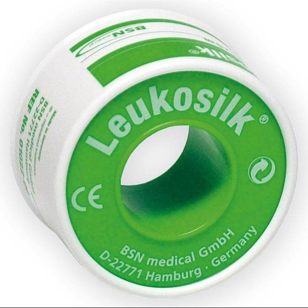 Leukosilk Αυτοκόλλητη Υποαλλεργική Επιδεσμική Ταινία 5cm x 4,6m Leukosilk Αυτοκόλλητη Υποαλλεργική Επιδεσμική Ταινία 5cm x 4,6m