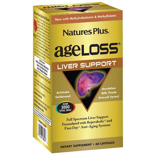 Nature\'s Plus Ageloss Liver Support Συμπλήρωμα Διατροφής για την Υποστήριξη του Ήπατος 90 Κάψουλες Nature\'s Plus Ageloss Liver Support Συμπλήρωμα Διατροφής για την Υποστήριξη του Ήπατος 90 Κάψουλες