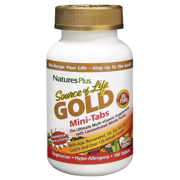 Nature\'s Plus Source Of Life Gold Πολυβιταμινούχο Συμπλήρωμα Διατροφής 180 Mini Tabs Nature\'s Plus Source Of Life Gold Πολυβιταμινούχο Συμπλήρωμα Διατροφής 180 Mini Tabs