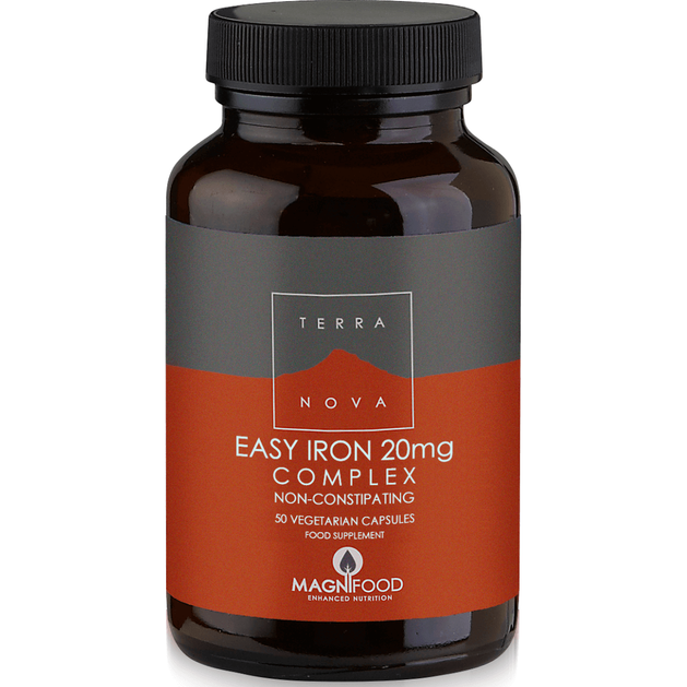 Terranova Easy Iron 20mg Complex Σίδηρος Δισγλυκινικός με Υψηλή Βιοδιαθεσιμότητα και Χωρίς Παρενέργειες 50caps Terranova Easy Iron 20mg Complex Σίδηρος Δισγλυκινικός με Υψηλή Βιοδιαθεσιμότητα και Χωρίς Παρενέργειες 50caps