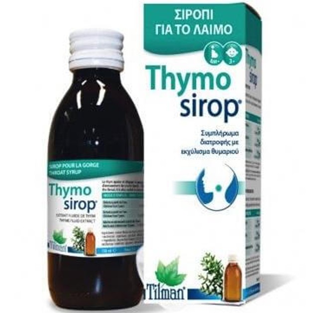 Tilman Thymo Sirop Καταπραϋντικό Σιρόπι για το Λαιμό με Εκχύλισμα Θυμαριού 150ml Tilman Thymo Sirop Καταπραϋντικό Σιρόπι για το Λαιμό με Εκχύλισμα Θυμαριού 150ml