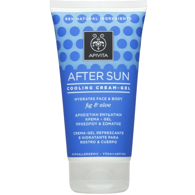 Apivita After Sun Cooling Cream Gel Face & Body With Fig & Aloe 150ml Apivita After Sun Cooling Cream Gel Face & Body With Fig & Aloe 150ml