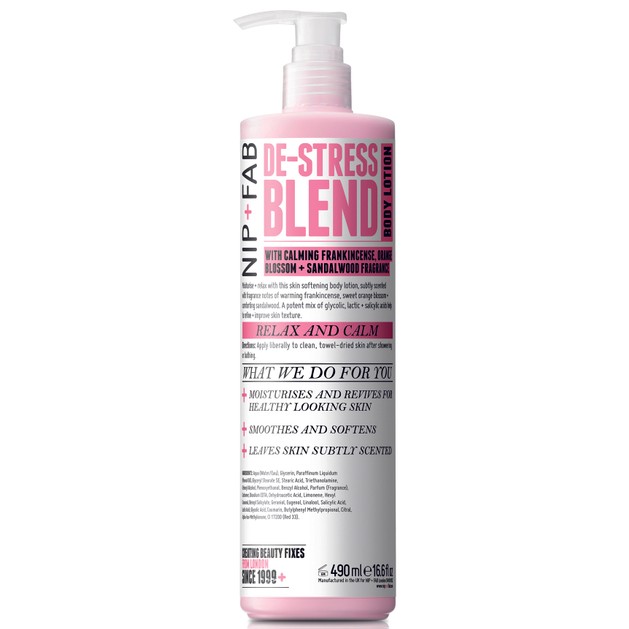 Nip + Fab De-Stress Blend Body Lotion Ενυδατική Κρέμα Σώματος με Χαλαρωτικό Άρωμα 490ml Nip + Fab De-Stress Blend Body Lotion Ενυδατική Κρέμα Σώματος με Χαλαρωτικό Άρωμα 490ml