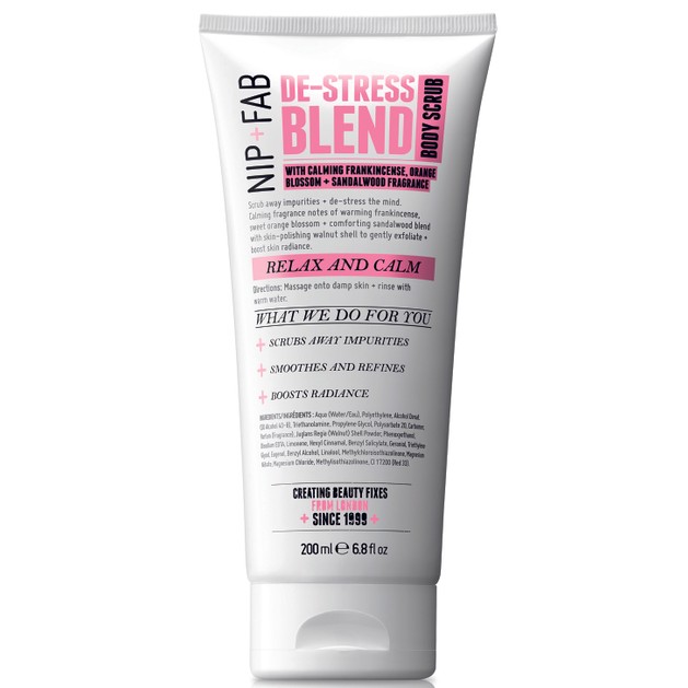 Nip + Fab De-Stress Blend Body Scrub Απολεπιστικό Προϊόν που Ηρεμεί και Αναζωογονεί Σώμα και Πνεύμα 200ml Nip + Fab De-Stress Blend Body Scrub Απολεπιστικό Προϊόν που Ηρεμεί και Αναζωογονεί Σώμα και Πνεύμα 200ml