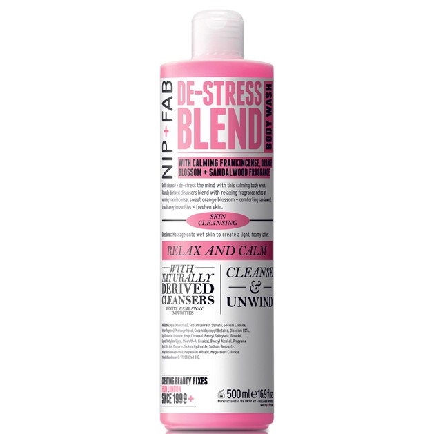 Nip + Fab De-Stress Blend Body Wash Αφρώδες Προϊόν Καθαρισμού Σώματος που Αποβάλλει το Άγχος και Χαλαρώνει Σώμα και Μυαλό 500ml Nip + Fab De-Stress Blend Body Wash Αφρώδες Προϊόν Καθαρισμού Σώματος που Αποβάλλει το Άγχος και Χαλαρώνει Σώμα και Μυαλό 500ml