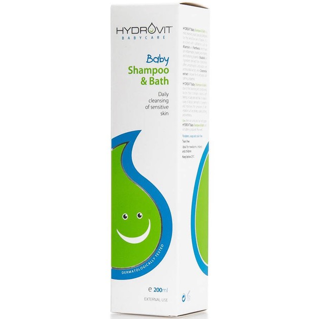 Hydrovit Baby Shampoo & Bath Ήπιο Βρεφικό Σαμπουάν και Αφρόλουτρο 200ml Hydrovit Baby Shampoo & Bath Ήπιο Βρεφικό Σαμπουάν και Αφρόλουτρο 200ml