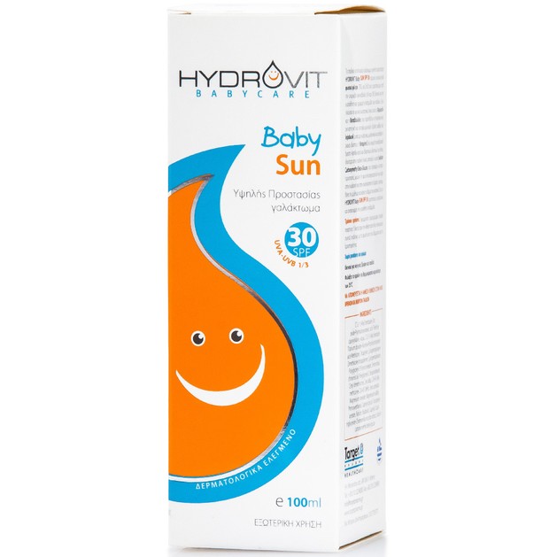 Hydrovit Spf30 Βρεφικό Αντηλιακό Γαλάκτωμα 100ml Hydrovit Spf30 Βρεφικό Αντηλιακό Γαλάκτωμα 100ml