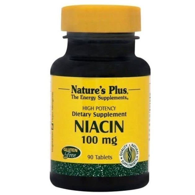 Nature\'s Plus Niacin Νιασίνη 100mg 90tabs Nature\'s Plus Niacin Νιασίνη 100mg 90tabs