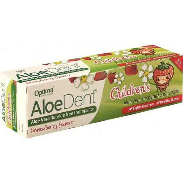 Optima Οδοντόκρεμα Aloe Dent Strawberry Children\'s 50ml Optima Οδοντόκρεμα Aloe Dent Strawberry Children\'s 50ml