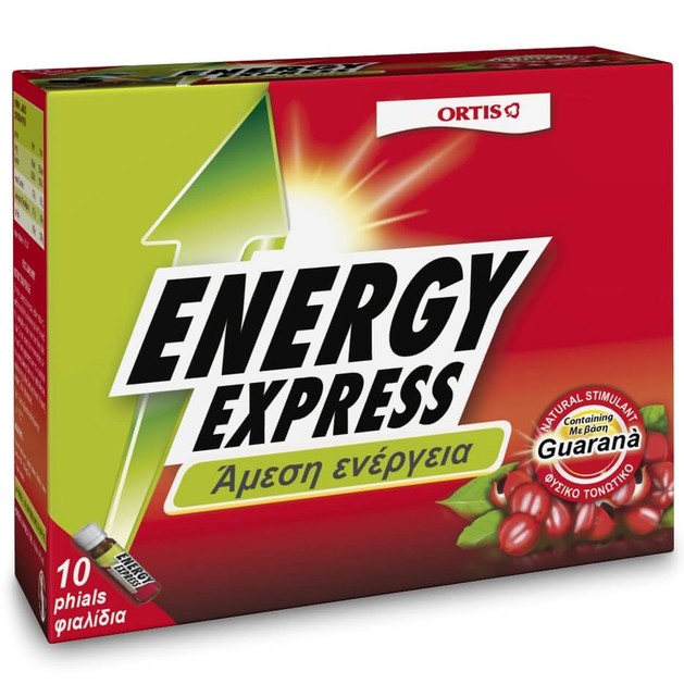 Ortis Energy Express Guarana Συμπλήρωμα Διατροφής για Άμεση Ενέργεια & Τόνωση 10x15ml Ortis Energy Express Guarana Συμπλήρωμα Διατροφής για Άμεση Ενέργεια & Τόνωση 10x15ml