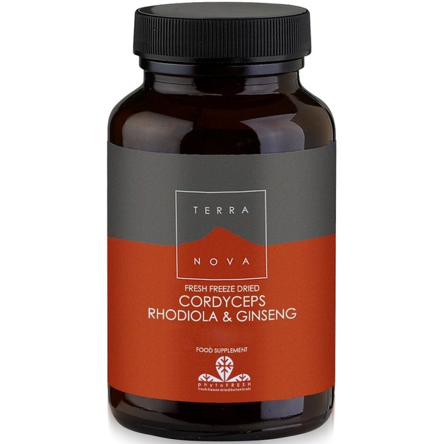 Terranova Cordyceps, Rhodiola & Ginseng Συμπλήρωμα Διατροφής με Ροδιόλα & Τζίνσενγκ για Πνευματική & Σωματική Κόπωση 50Caps Terranova Cordyceps, Rhodiola & Ginseng Συμπλήρωμα Διατροφής με Ροδιόλα & Τζίνσενγκ για Πνευματική & Σωματική Κόπωση 50Caps