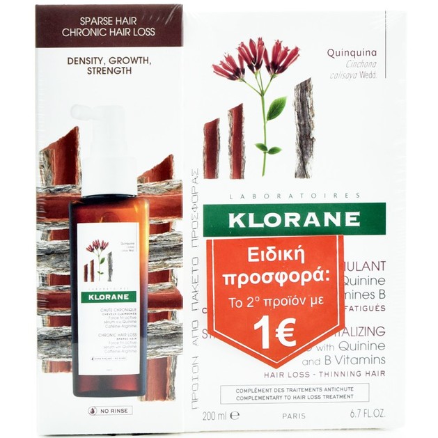 Klorane Promo Force Tri-Active Antichut Ορός Τριχόπτωσης 100ml & Shampoo Quinine Τριχόπτωση 200ml Το 2ο με 1€ Klorane Promo Force Tri-Active Antichut Ορός Τριχόπτωσης 100ml & Shampoo Quinine Τριχόπτωση 200ml Το 2ο με 1€