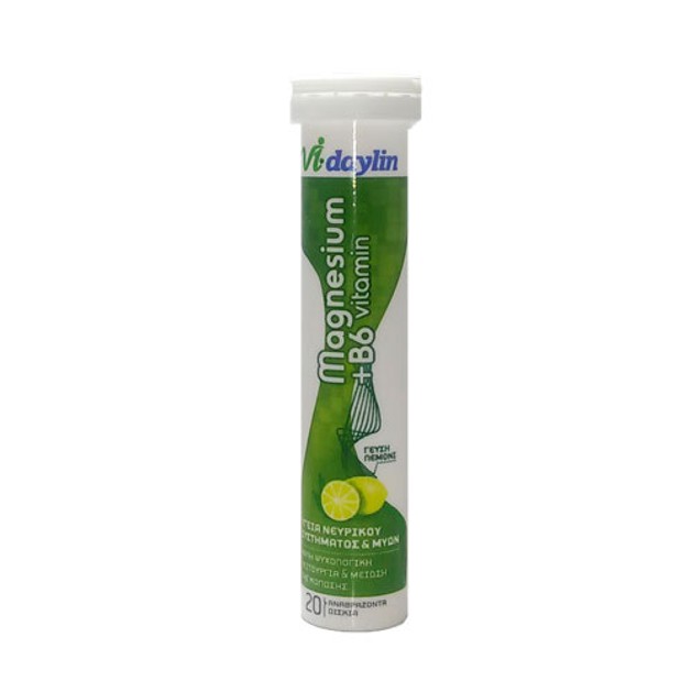 Abbott Vi-Daylin Magnesium + Vitamin B6 Μαγνήσιο και Βιταμίνη Β6 20Eff.Tabs Abbott Vi-Daylin Magnesium + Vitamin B6 Μαγνήσιο και Βιταμίνη Β6 20Eff.Tabs