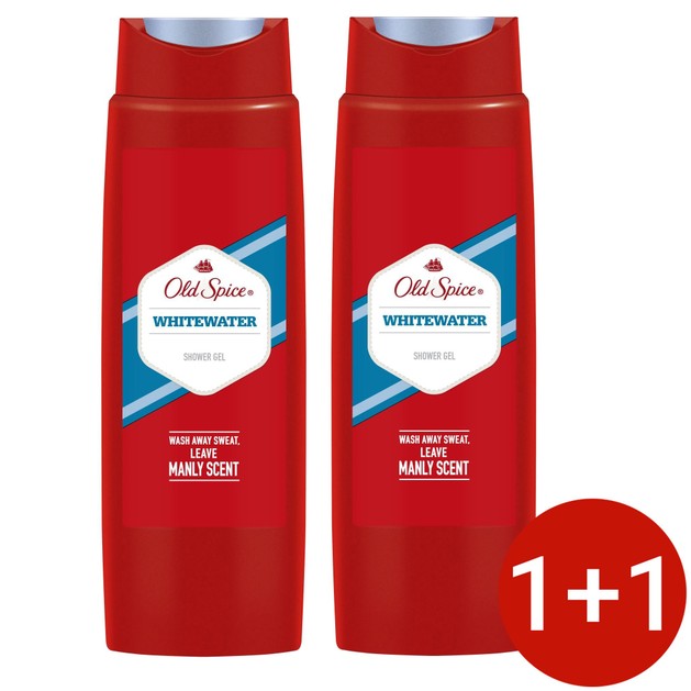 Old Spice Πακέτο Προσφοράς Shower Gel Whitewater Αφρόλουτρο για Άνδρες με Τέλειο Άρωμα 2x250ml 1+1 Δώρο Old Spice Πακέτο Προσφοράς Shower Gel Whitewater Αφρόλουτρο για Άνδρες με Τέλειο Άρωμα 2x250ml 1+1 Δώρο