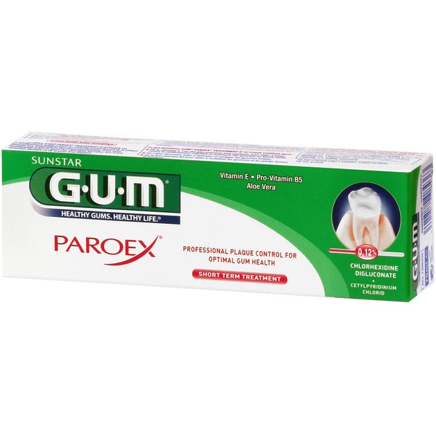 Gum 1790 Paroex Gel Intensive Action 0,12% CHX + 0,05% CPC Οδοντόκρεμα με Διπλή Αντι-Βακτηριακή Δράση & 0,12% Χλωρεξιδίνη 75ml Gum 1790 Paroex Gel Intensive Action 0,12% CHX + 0,05% CPC Οδοντόκρεμα με Διπλή Αντι-Βακτηριακή Δράση & 0,12% Χλωρεξιδίνη 75ml