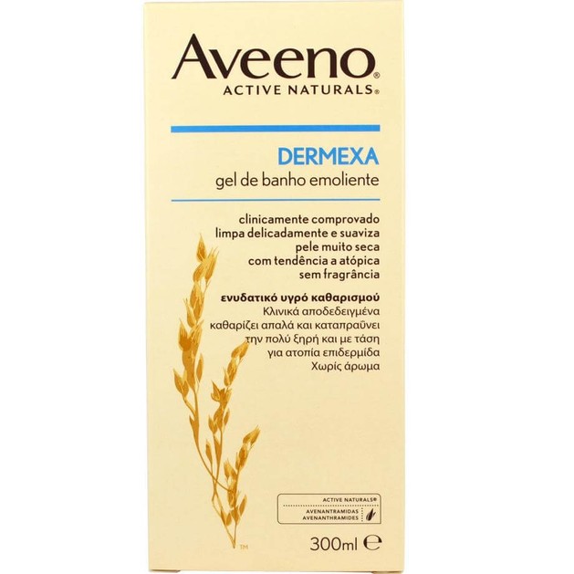 Aveeno Dermexa Emollient Body Wash Ενυδατικό Υγρό Καθαρισμού για την Επιδερμίδα με Τάση για Ατοπία 300ml Aveeno Dermexa Emollient Body Wash Ενυδατικό Υγρό Καθαρισμού για την Επιδερμίδα με Τάση για Ατοπία 300ml