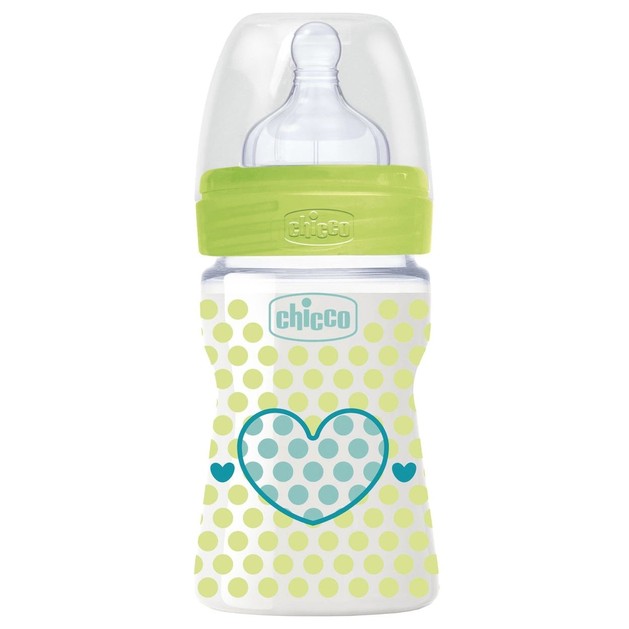 Chicco Well Being Πλαστικό Μπιμπερό με Θηλή Σιλικόνης 0m+ 150ml Chicco Well Being Πλαστικό Μπιμπερό με Θηλή Σιλικόνης 0m+ 150ml